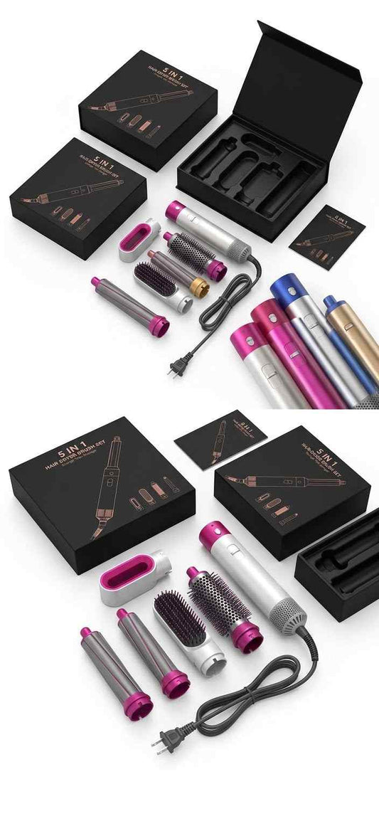 Transform your hair styling routine with the LuxeStyler 5-in-1 Professional Hair Styler & Dryer Set. Engineered for ultimate versatility, this all-in-one kit let