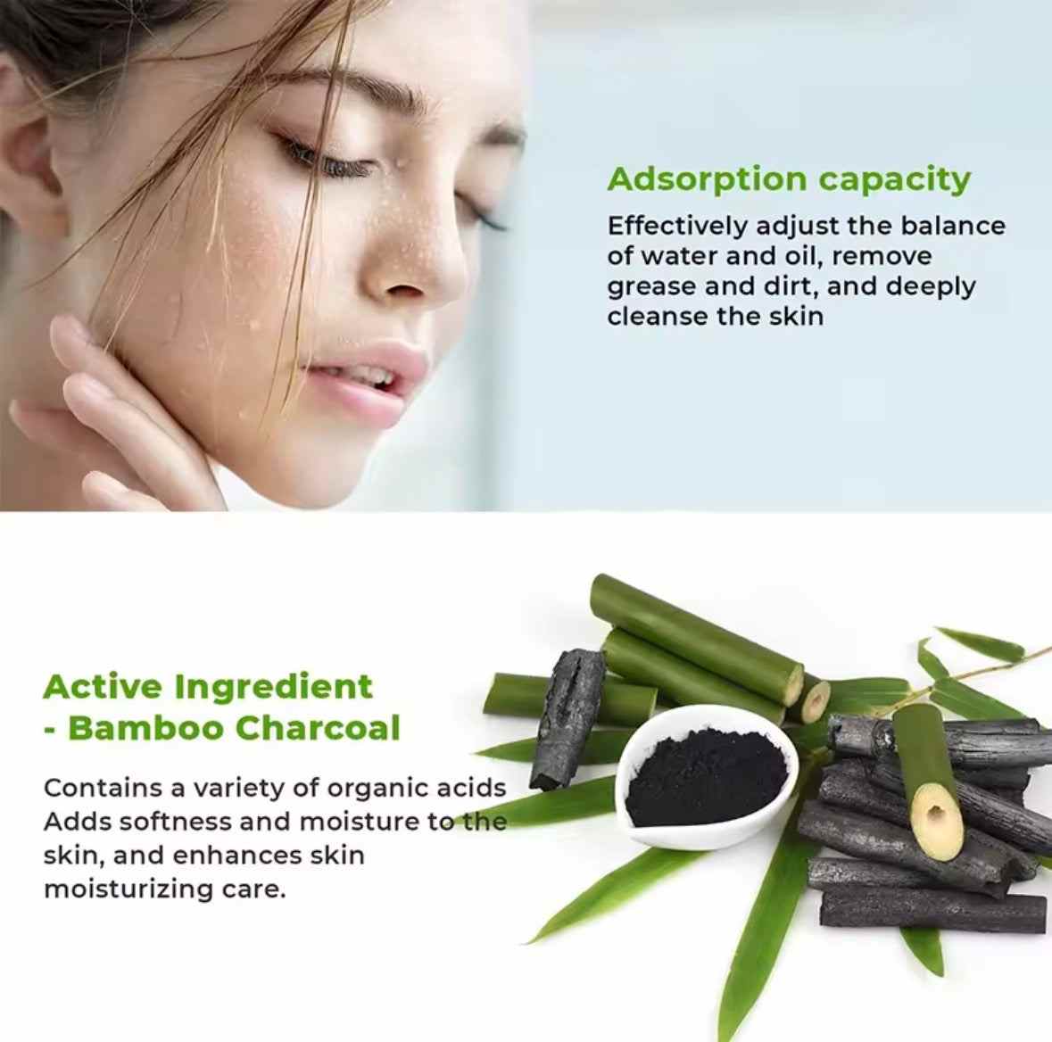 Reveal clearer, smoother skin with the Bamboo Charcoal Black Mask — a powerful purifying peel-off mask formulated to deeply cleanse pores and eliminate blackheads, w