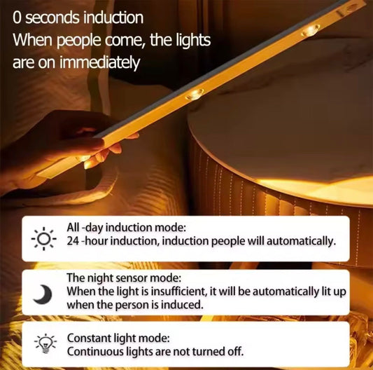 Motion Sensor LED Light Bar – Ultra-Thin Wireless Night Light
