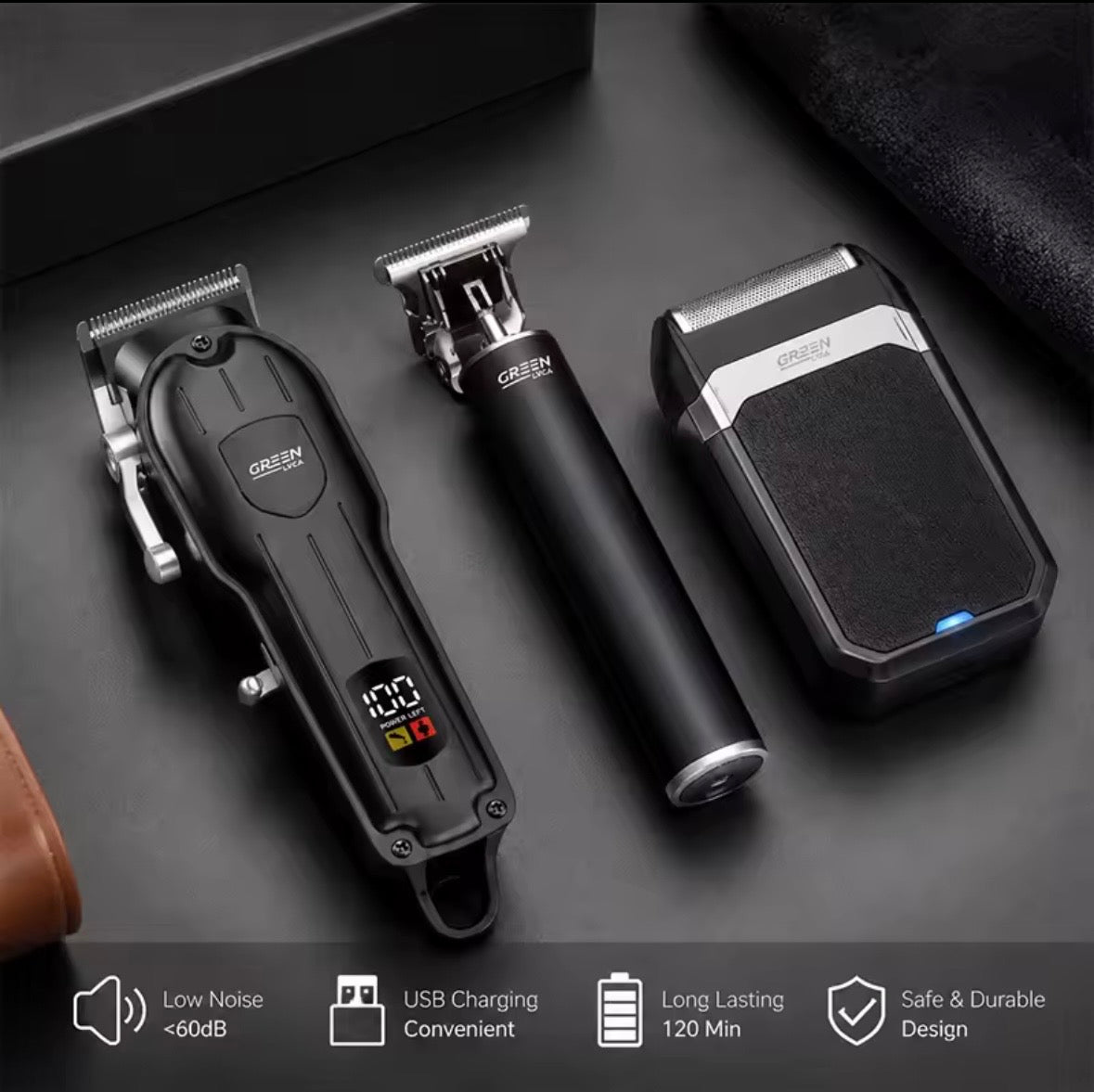 3-in-1 Professional Hair Clipper & Grooming Kit