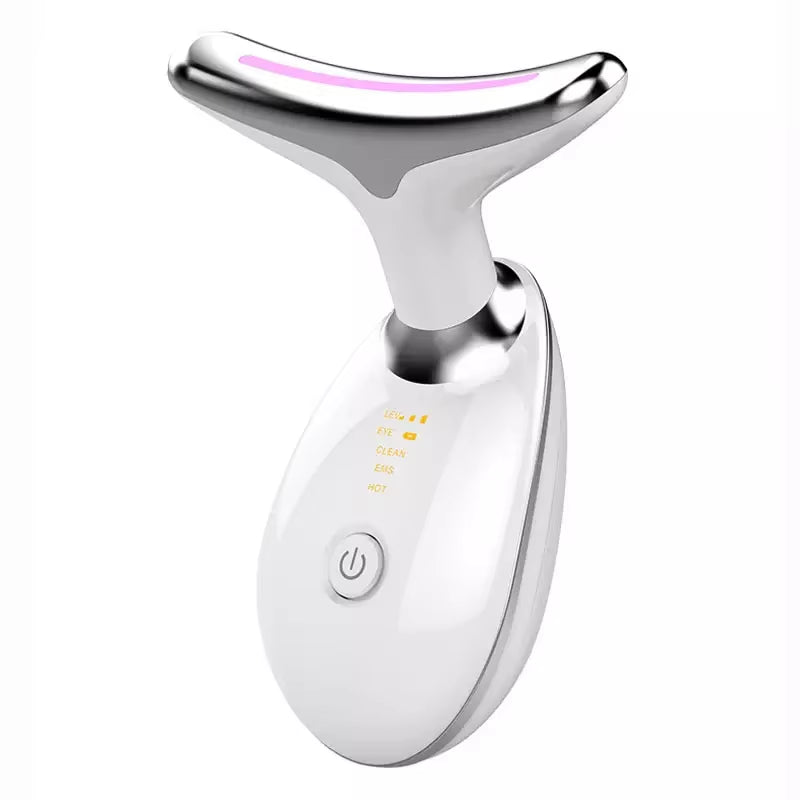 Wholesale Portable Handheld Neck Facial Lift Massage Micro-Current Face Cleaning Vibration EMS Neck Lifting Massager