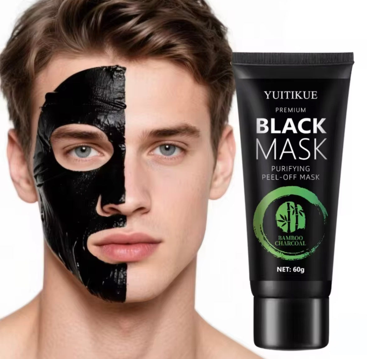 Bamboo Charcoal Black Mask – Purifying Peel-Off Mask for Blackheads