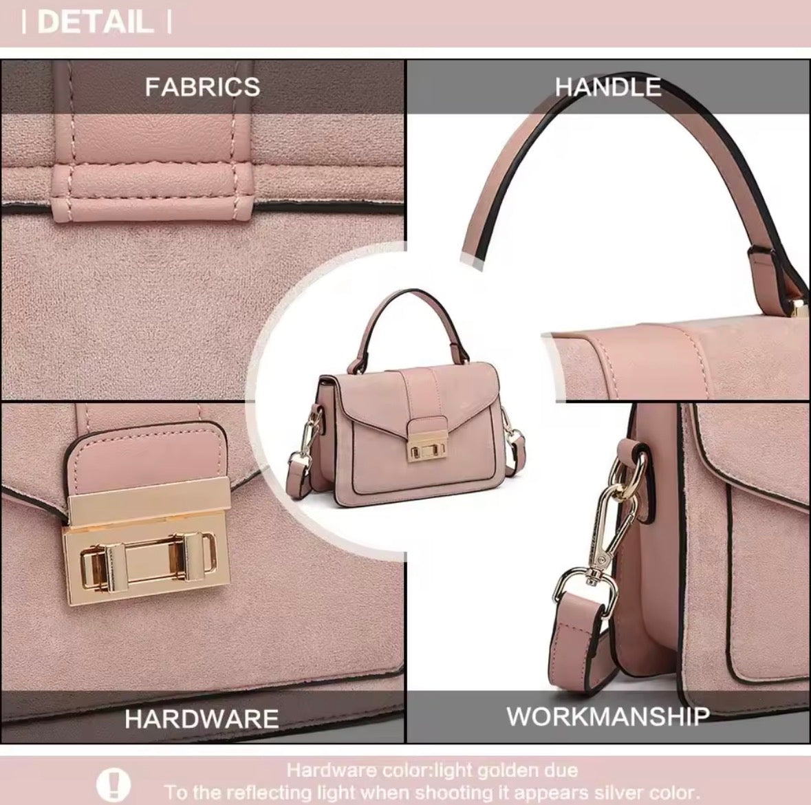 KONO Women's Elegant PVC Faux Leather Handbag