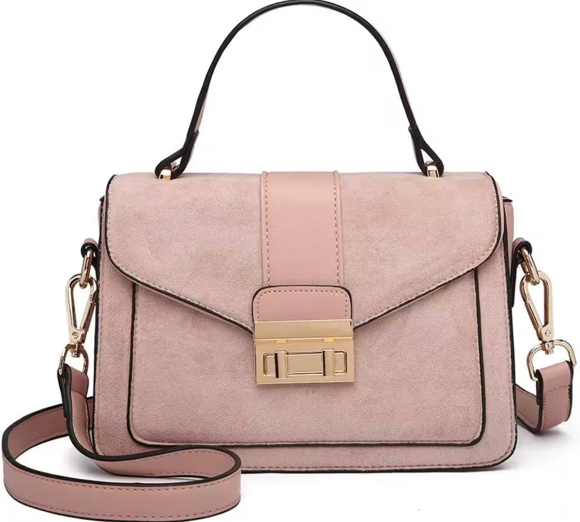 KONO Women's Elegant PVC Faux Leather Handbag