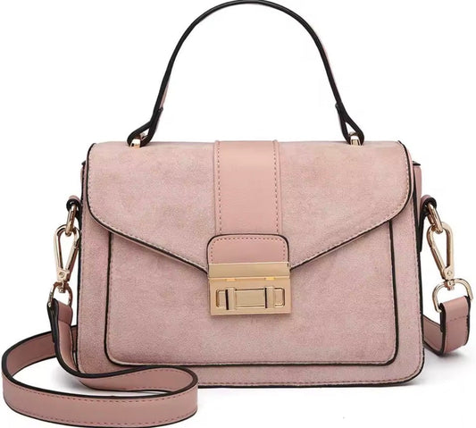 KONO Women's Elegant PVC Faux Leather Handbag