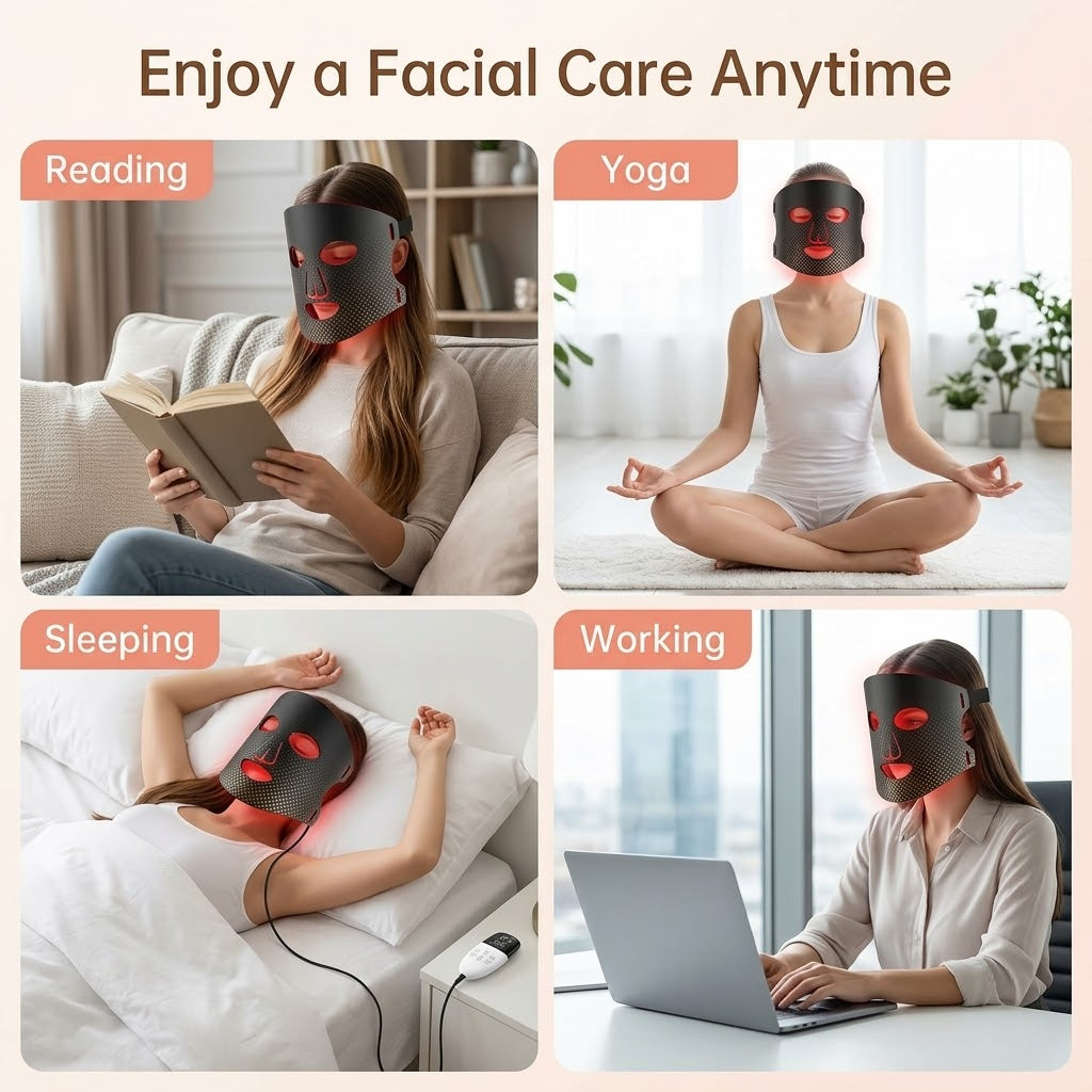 LED Phototherapy Facial Mask - Skin Renewal System
