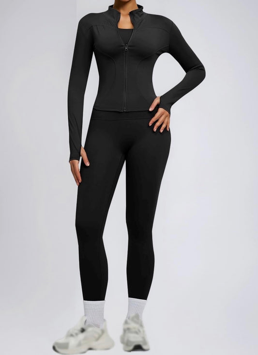 Aura 3-Piece Ribbed Yoga Set⁠