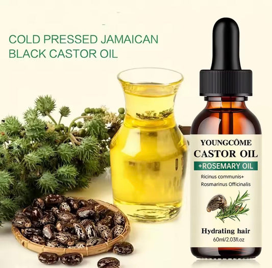 Youngcôme Castor Oil + Rosemary Oil - Aceite Hidratante para el Cabello