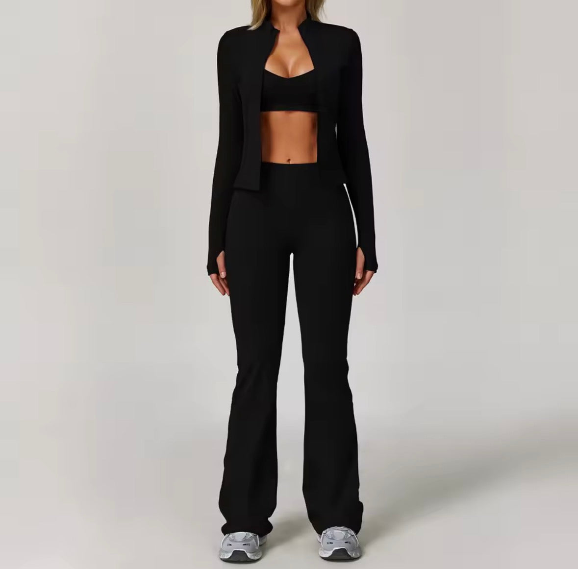 Aura 3-Piece Ribbed Yoga Set⁠